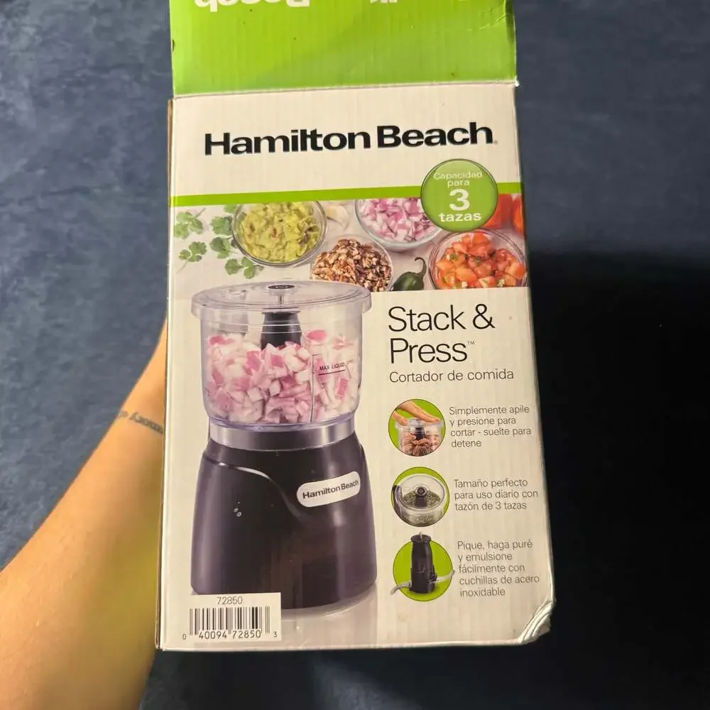 Hamilton Beach Stack & Press 3 Cup Food Chopper Model 72850